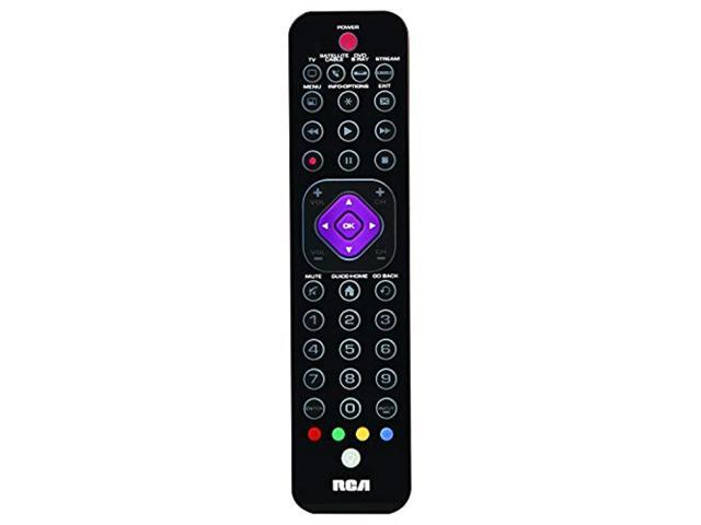 rca 4 device remote control - universal ultra slim 4 device remote control platinum pro. for tv, dvd, cable, satellite, streami