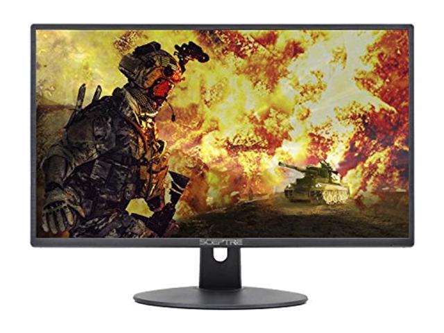 sceptre e249w-19203r 24-inch fhd led gaming monitor 2x hdmi vga 75hz build-in speakers, machine black