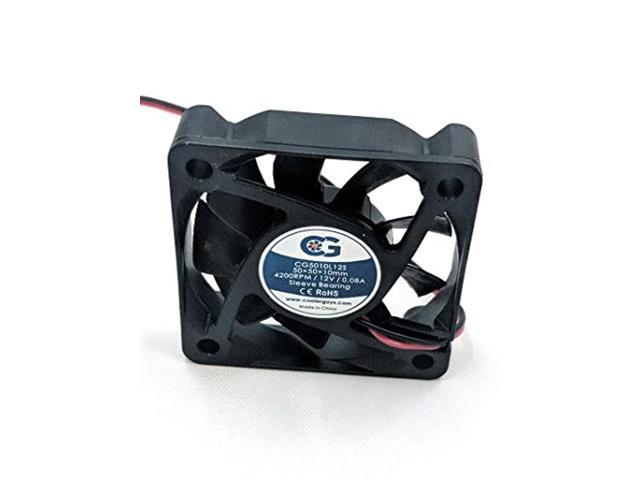 coolerguys 50mm (50x50x10) 12v fan cg5010l12s for pi devices, 3d printers, and arduinos