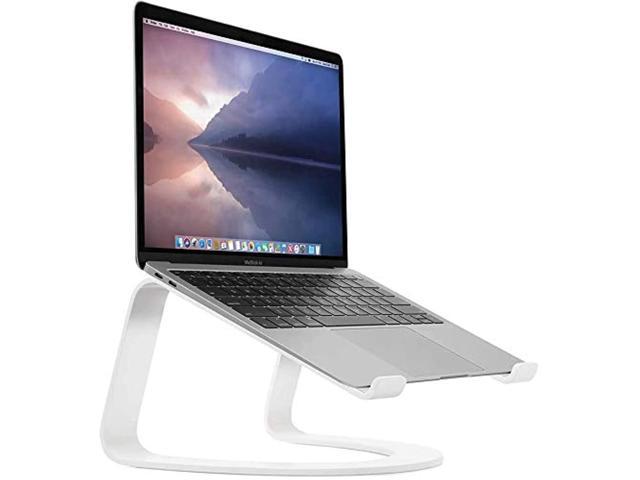 twelve south curve for macbooks and laptops ergonomic desktop cooling stand for home or office, white (special edition)