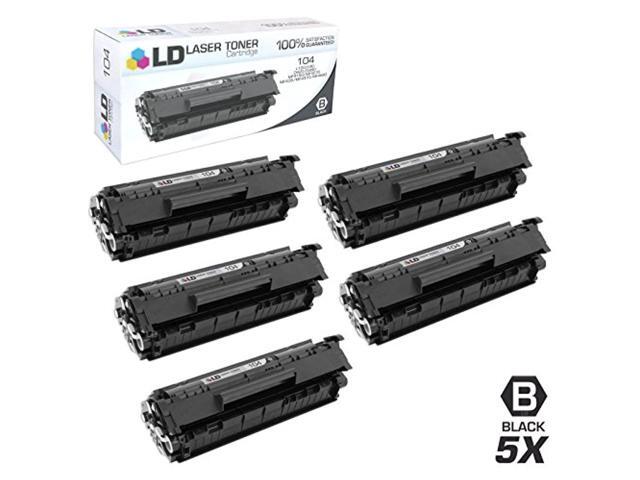 LD Products Compatible Toner Cartridge Replacement for Canon 104 (Black, 5-Pack)