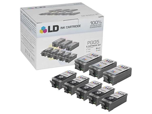 ld compatible ink cartridge replacements for canon pgi35 & cli36 (4 black, 2 color, 6-pack)