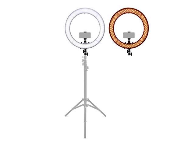 koah sol sphere 19-inch 55 watt dimmable ring light kit with carrying bag, and smartphone holder for youtube, self-portrait sho