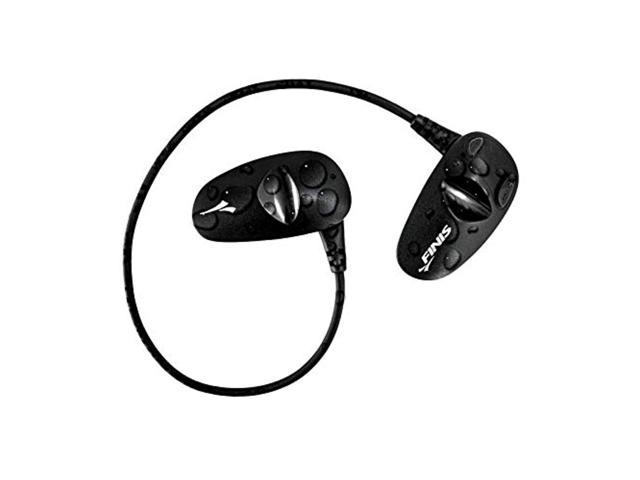 FINIS Amnis Stream Headphones - Underwater Swimming Headphones - Bluetooth Pairing Capability with Smart Watches - Pool Accessories for Lap Training and More - Black