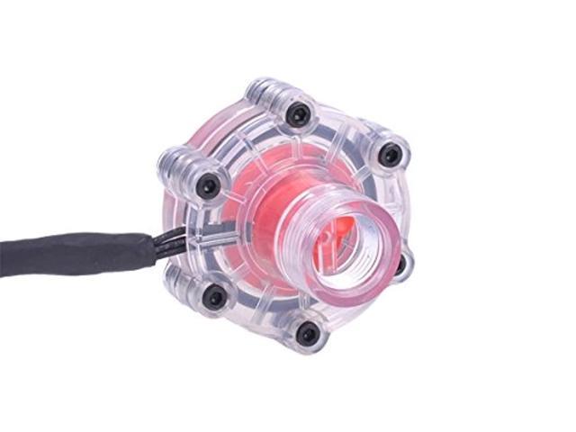 alphacool 17176 flow indicator g1/4 with rpm signal - plexi water cooling monitoring