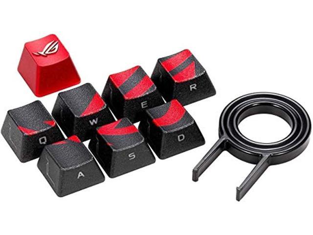 asus rog gaming keycap set - textured side-lit design for fps & moba gaming accurate keypress with strong grip compatible with cherry mx.
