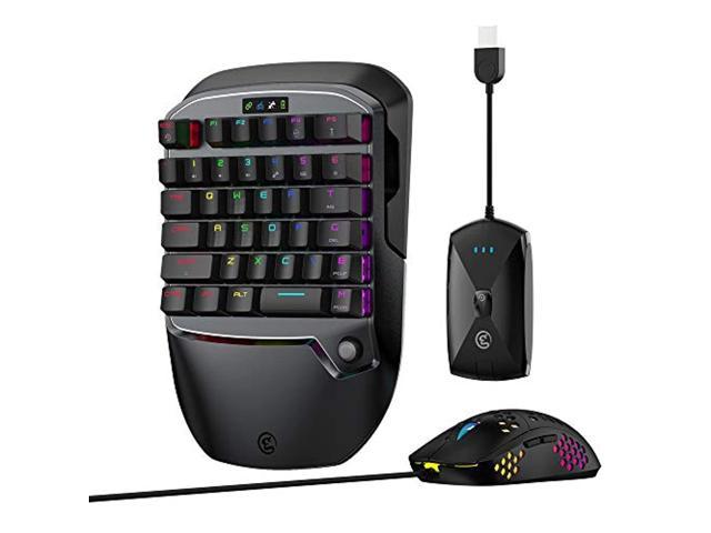 gaming keyboard and mouse for ps4/xbox one/xbox series x/s/nintendo switch/pc, gamesir vx2 aimswitch wireless keyboard and mouse adapter with rgb.