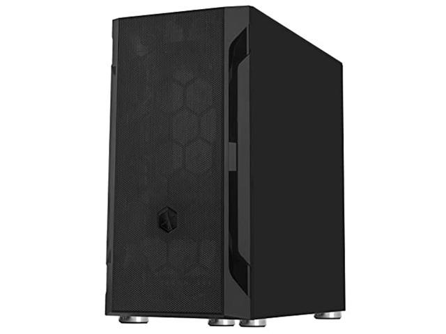 silverstone fah1mb solid side panel, black, mid-tower micro-atx case with mini-dtx and mini-itx support (fara h1m)