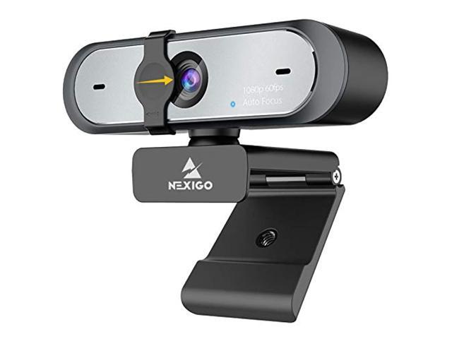 60fps autofocus 1080p webcam with dual microphone & privacy cover, 2021 nexigo n660p pro hd usb computer web camera, for obs gaming zoom meeting.