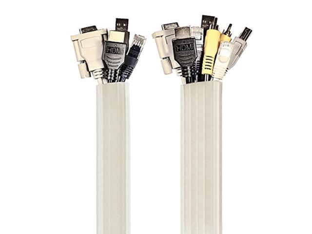 ut wire utw-fcw12-wh expandable flexi cable wrap, 12-feet, white