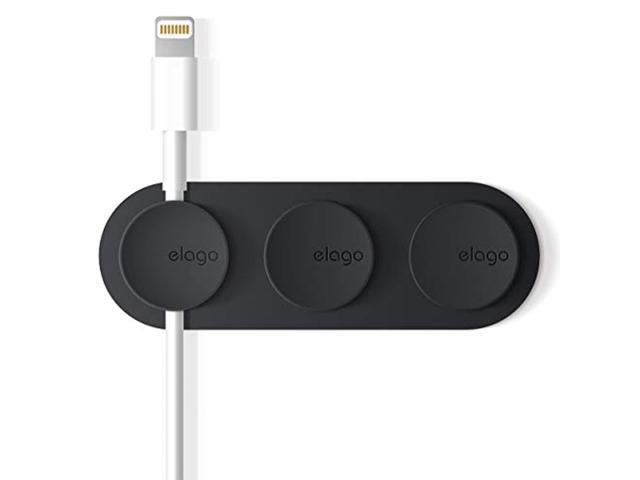 elago magnetic cable management buttons, magnetic cable holder, organize 3 cables, powerful magnets, reusable sticker attaches to surface, desk...