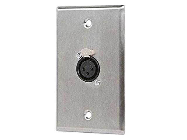 Monoprice 1-port 3-pin XLR Female Zinc Alloy Wall Plate