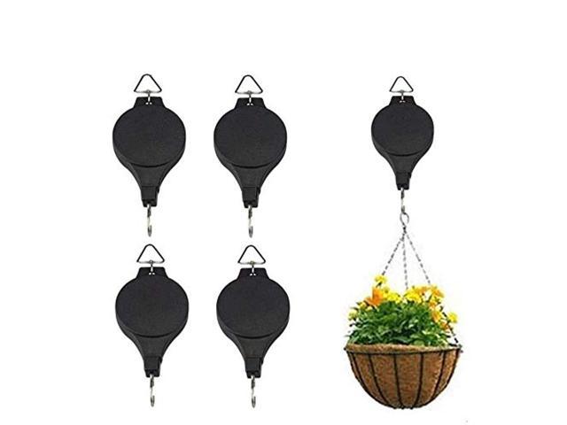 plant pulley adjustable hanging planters flower basket hook hanger for garden baskets pots birds feeder in different height lower and raise indoor. (778942381746 Home & Garden Household Supplies) photo