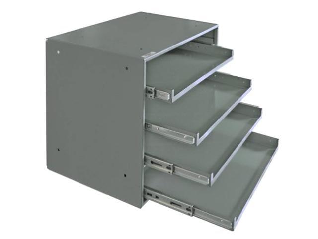 DURHAM MFG 310B-95 Sliding Drawer Cabinet Frame, 4 Drawers, 20-1/4 in W x