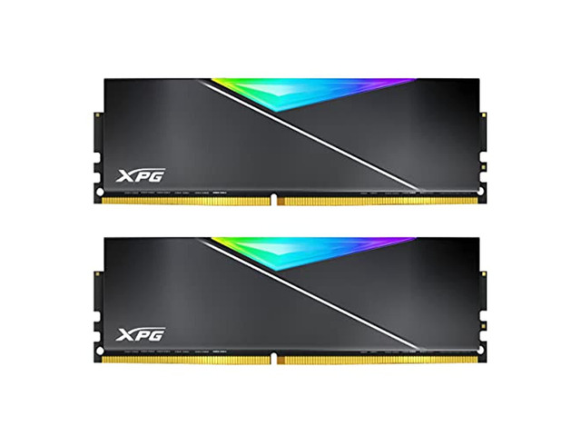 xpg ddr4 d50 rog rgb 16gb (2x8gb) 3600mhz pc4-28800 u-dimm 288-pin cl17-21-21 desktop memory kit (ax4u36008g17h-dc50r)
