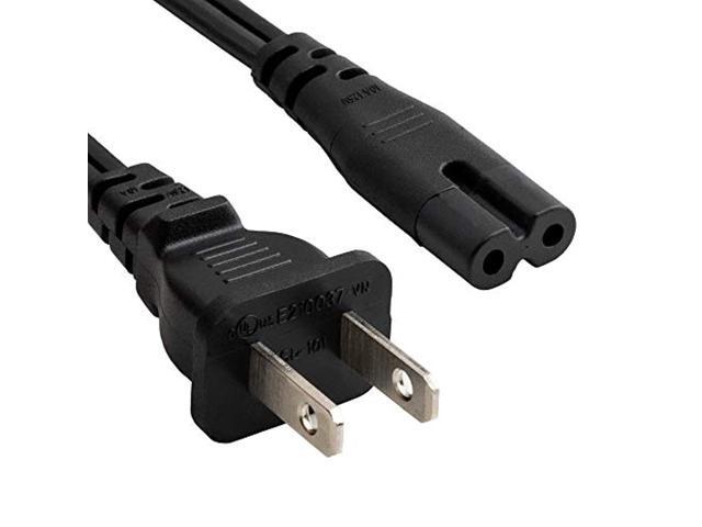 cable leader 18 awg notebook power cord, non-polarized (iec320 c7 to nema 1-15p) ul listed (15 foot (1 pack))