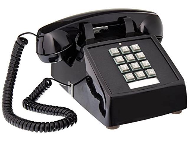 cortelco desk phone, black (250000-vba-20m)