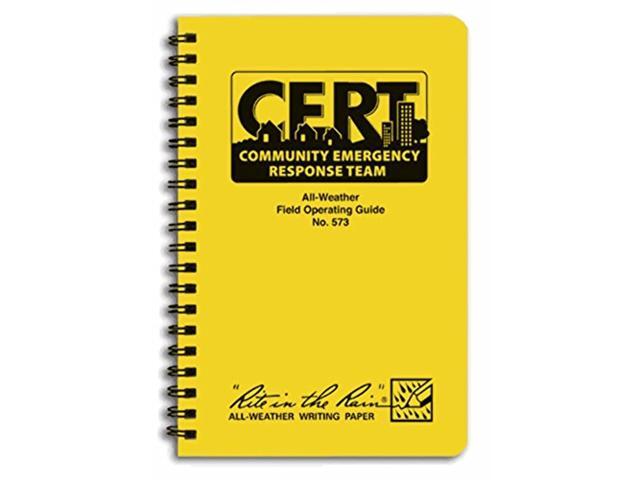 RITE IN THE RAIN 573 Field Operating Guide, 4-5/8 x 7In.
