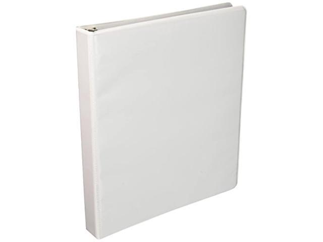 Business Source View Binder w/ 2 Inside Pockets 1' Capacity White 09953