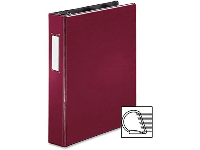 Business Source Slanted D-Ring Binder w/LBL HLD 1-1/2' Burgundy 33126