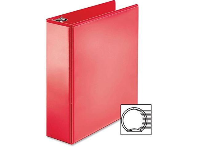 Business Source View Binder Round Ring 3' Red 09969