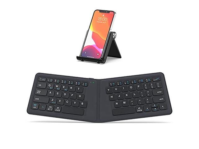 foldable bluetooth keyboard, iclever bk06 portable wireless keyboard, folding bluetooth keyboard for laptop, ipad, iphone, android devices, windows.