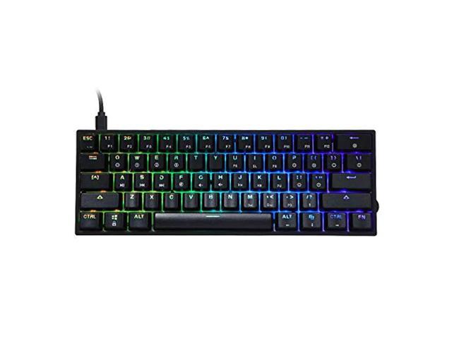epomaker skyloong gk61 sk61 61 keys hot swappable 60% mechanical keyboard with rgb backlit, doubleshot abs keycaps, dustproof for.