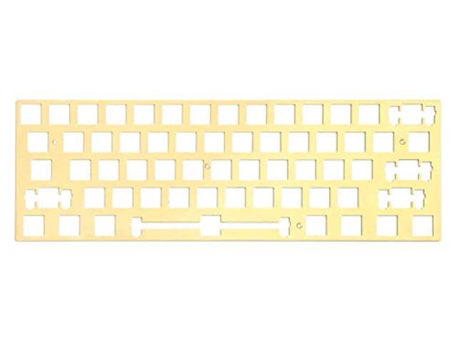 drop carina mechanical keyboard kit - 60% form factor, tray mount construction with multiple plate materials, higher stiffness and sturdy feel (brass)