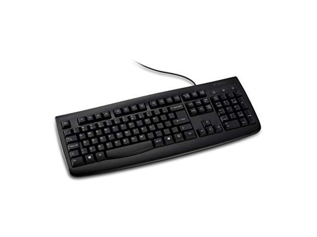 kensington pro fit usb washable keyboard, black (k64407us)