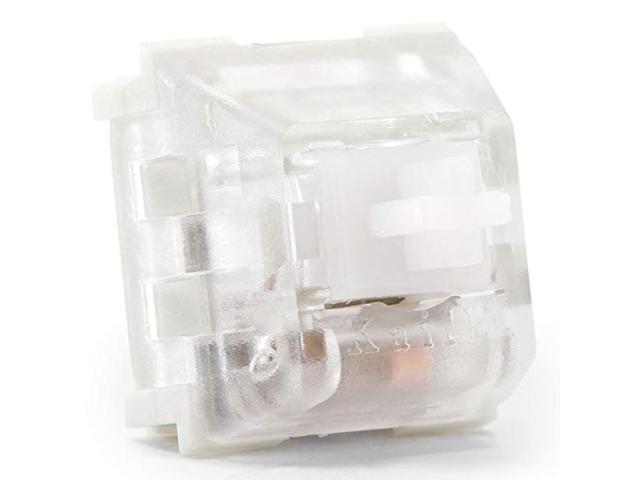 drop halo clear mechanical keyboard switches - plate mounted, tactile, 65g, cherry mx style, quiet switches, by kailh (halo clear, 90 pcs)