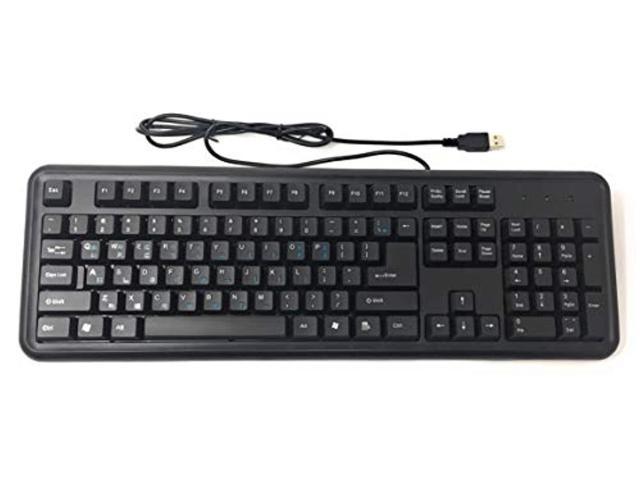 datacal korean & english bilingual usb wired black keyboard (cd1148)