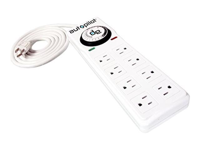 hydrofarm tmsp8 surge protector with 8 outlets & amp timer photo