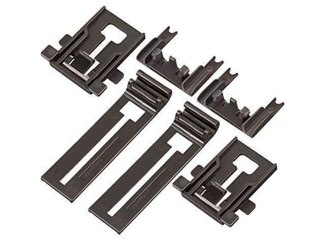 hotop 6 pieces dishwasher replacements includes w10195839 dishwasher rack adjuster w10195840 dishwasher positioner w10250160 adjuster arm clip-lock. photo