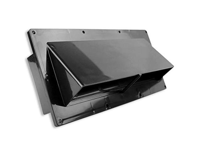 mobile home/rv cw black exterior sidewall range hood vent with damper photo