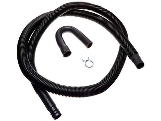 whirlpool 285666 washing machine drain hose, black photo