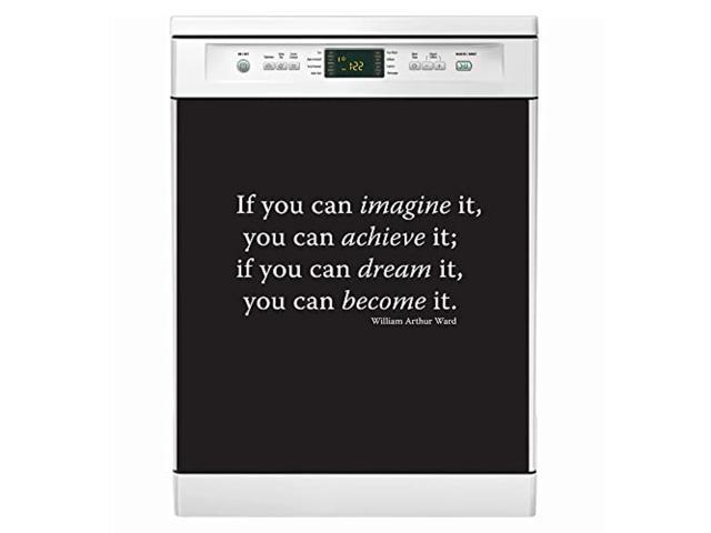 magnetic dishwasher door cover sheet, vinyl decorative panel decal for an instant, easy update (23.5 x 26 inches, easily trimmable, ward) photo
