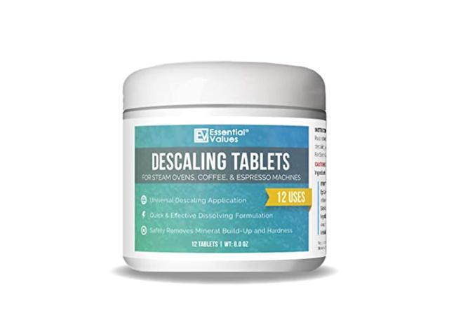 descaling tablets (12 count/up to 12 uses) for jura, miele, bosch, tassimo espresso machines and miele steam ovens by essential values photo