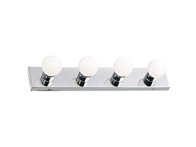 Design House 509653 5-Light Vanity Strip Light Contemporary Dimmable for Bathroom  Bedroom  Makeup Vanity  Polished Chrome