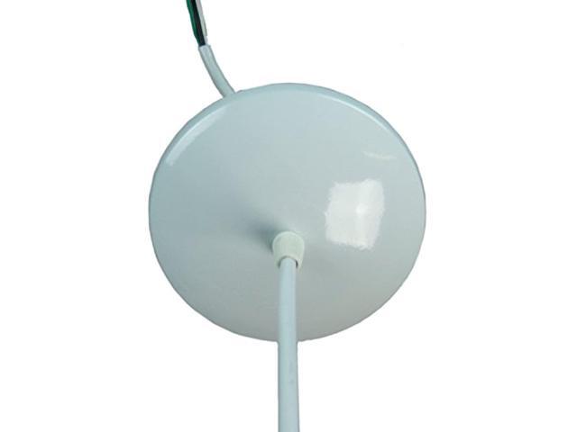 White Canopy Kit by Home Concept- Convert plug in swag pendant to hardwire ceiling light in seconds - Includes everything you need. Turn that...