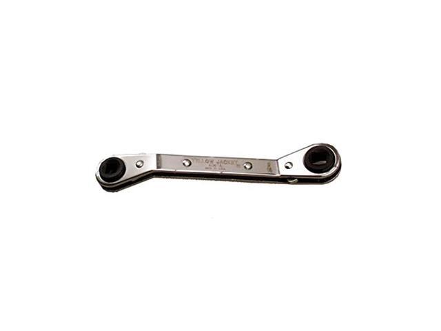 YELLOW JACKET 60616 Ratcheting Refrigeration Wrench, 5-5/8 in, Finish: Chrome