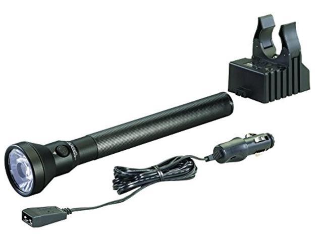 streamlight 77555 ultrastinger 1100 lumen led flashlight with 12-volt dc charger, blue