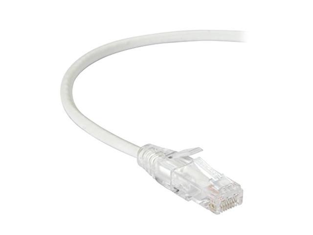 Black Box C6APC28-WH-01 CAT6A 28-AWG 500-MHz Stranded Ethernet Patch Cable - Unshielded, PVC, Snagless Boot, White, 1 ft.