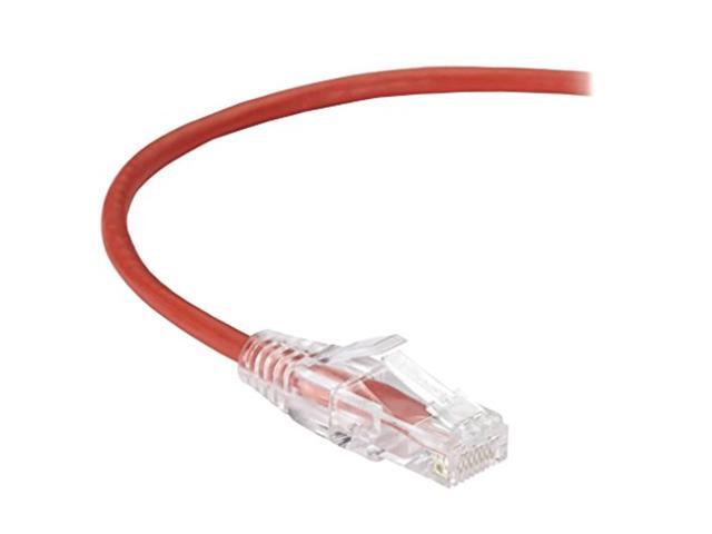 Black Box C6PC28-RD-07 CAT6 250-MHz 28-AWG Stranded Ethernet Patch Cable - Unshielded, PVC, Snagless Boot, Red, 7 ft.