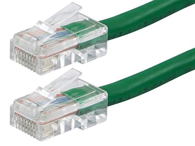 Monoprice Cat6 Ethernet Patch Cable - 5 Feet - Green, RJ45, Stranded, 550Mhz, UTP, Pure Bare Copper Wire, 24AWG - Zeroboot Series