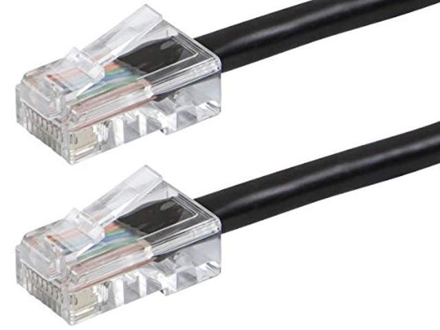 Monoprice Cat6 Ethernet Patch Cable - 3 Feet - Black, RJ45, Stranded, 550Mhz, UTP, Pure Bare Copper Wire, 24AWG - Zeroboot Series