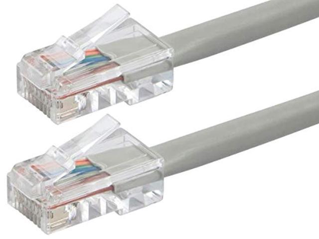 Monoprice Cat6 Ethernet Patch Cable - 10 Feet - Gray Network Internet Cord - RJ45, Stranded, 550Mhz, UTP, Pure Bare Copper Wire, 24AWG - Zeroboot...