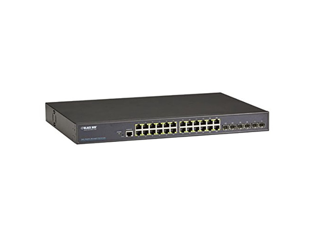 Black LPB2826A Box PoE+ Gigabit Managed Switch Eco, 26-Port