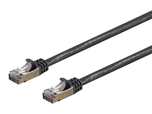 Monoprice Cat7 Ethernet Network Patch Cable - 5 feet - Black 26AWG, Shielded, (S/FTP) - Entegrade Series