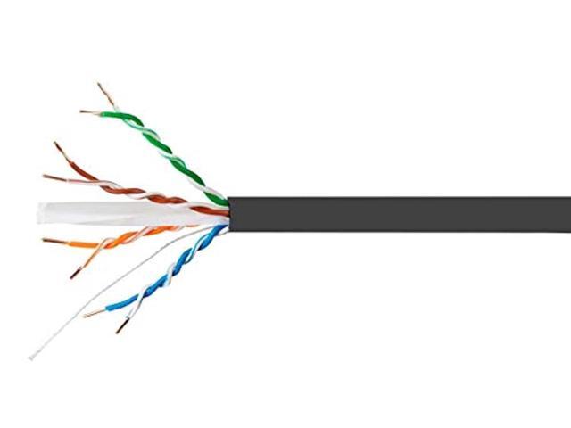 Monoprice Cat6A Plus Ethernet Network Cable - 1000 Feet - Black 10G, 650MHz, UTP, Solid, Riser-Rated (CMR) 23AWG, Bulk Bare Copper - Entegrade...