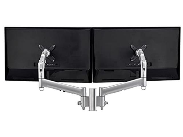 Atdec AWMS-2-D13-F-B Dual Dynamic Arms on Short Post, F-Clamp - Black - image 2